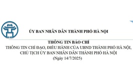 THÔNG TIN BÁO CHÍ THÀNH PHỐ HÀ NỘI NGÀY 14/7/2025