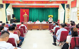 LÃNH ĐẠO UBND XÃ THƯ LÂM LÀM VIỆC VỚI CÁC ĐƠN VỊ ĐANG THỰC HIỆN CÁC DỰ ÁN XÂY DỰNG CƠ SỞ VẬT CHẤT TRƯỜNG HỌC TRÊN ĐỊA BÀN XÃ