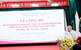 XÃ THƯ LÂM TỔ CHỨC HỘI NGHỊ CÔNG BỐ QUYẾT ĐỊNH THÀNH LẬP CÔNG AN XÃ, QUYẾT ĐỊNH THÀNH LẬP ĐẢNG BỘ CÔNG AN XÃ VÀ CÁC QUYẾT ĐỊNH THÀNH LẬP CHI BỘ TRỰC THUỘC ĐẢNG BỘ CÔNG AN XÃ