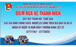 Đoàn TNCS Hồ Chí Minh xã Ba Vì tổ chức Chương trình điểm rửa xe thanh niên gây quỹ thăm hỏi, tặng quà các gia đình chính sách, người có công trên địa bàn xã Ba Vì.