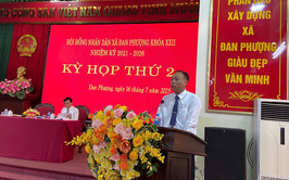 Kỳ họp thứ 2 HĐND xã Đan Phượng khóa XXII, nhiệm kỳ 2021-2026