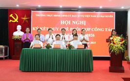 Hội nghị ký kết Quy chế phối hợp công tác giữa HĐND, UBND và Ủy ban MTTQ Việt Nam xã Đại Xuyên