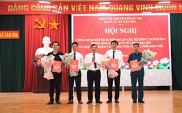 XÃ DÂN HÒA CÔNG BỐ CÁC QUYẾT ĐỊNH THÀNH LẬP TỔ CHỨC CƠ SỞ ĐẢNG VÀ TRIỂN KHAI CÁC NỘI DUNG ĐẠI HỘI ĐẢNG BỘ CÁC CẤP TIẾN TỚI ĐẠI HỘI ĐẠI BIỂU ĐẢNG BỘ XÃ KHÓA I, NHIỆM KỲ 2025-2030