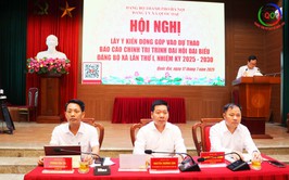 Đảng ủy xã Quốc Oai tổ chức Hội nghị lấy ý kiến góp ý của các đồng chí cán bộ lãnh đạo chủ chốt đối với Dự thảo Báo cáo chính trị trình Đại hội Đảng bộ xã lần thứ I, nhiệm kỳ 2025-2030

