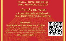 Thông báo của Công an phường Cầu Giấy