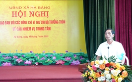 Xã Hạ Bằng tập trung chỉ đạo công tác PCTT &TKCN, sản xuất nông nghiệp, quản lý đất đai và lấy ý kiến về tuyến đường sắt đô thị