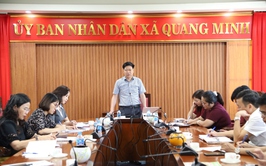 Xã Quang Minh khẩn trương triển khai công tác tổ chức bữa ăn bán trú tại các trường công lập