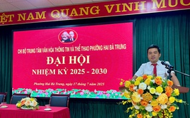 Đại hội chi bộ Trung tâm Văn hóa- Thông tin và Thể thao phườngHai Bà Trưng nhiệm kỳ 2025 - 2030 thành công tốt đẹp