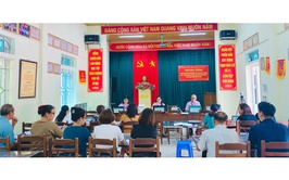 Phòng giao dịch NHCSXH Đan Phượng tổ chức các phiên giao dịch sau sáp nhập
