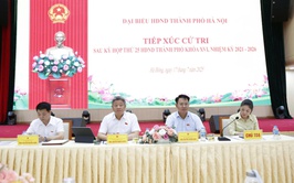 Tổ đại biểu số 10 HĐND thành phố Hà Nội đã tiếp xúc cử tri các phường: Hà Đông, Dương Nội, Yên Nghĩa, Phú Lương, Kiến Hưng