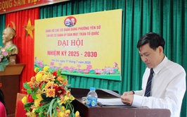 Đại hội Chi bộ cơ quan Ủy ban Mặt trận tổ quốc Việt Nam phường Yên Sở nhiệm kỳ 2025 - 2030