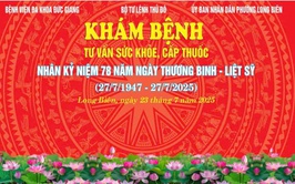 Thông báo lịch khám bệnh, chăm sóc sức khỏe, cấp phát thuốc miễn phí cho gia đình chính sách, người có công