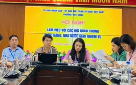 Hội nghị làm việc với các Hội quần chúng được Đảng, Nhà nước giao nhiệm vụ