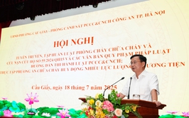 Phường Cầu Giấy: phổ biến pháp luật, tập huấn nghiệp vụ PCCC&CNCH