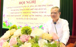 UBND xã An Khánh gặp mặt và giao ban triển khai nhiệm vụ với các đồng chí Trưởng thôn, Tổ trưởng Tổ dân phố