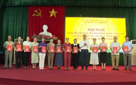 Gặp mặt, công bố và trao Quyết định tiếp nhận các tổ chức cơ sở Đảng trực thuộc Đảng bộ xã An Khánh