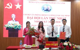 Đại hội lần thứ nhất các chi bộ trực thuộc Đảng bộ UBND xã Quang Minh thành công tốt đẹp