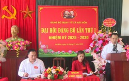 Đại hội Đảng bộ Trạm Y tế xã Hát Môn lần thứ nhất nhiệm kỳ 2025 - 2030