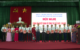 An Khánh công bố quyết định về công tác tổ chức, cán bộ