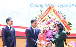 Bí thư Thành ủy Hà Nội trao quyết định về công tác cán bộ tại xã Quang Minh 