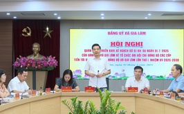 Hội nghị quán triệt, triển khai kế hoạch tổ chức Đại hội chi bộ, Đảng bộ các cấp tiến tới Đại hội Đại biểu Đảng bộ xã Gia Lâm lần thứ I, nhiệm kỳ 2025-2030.