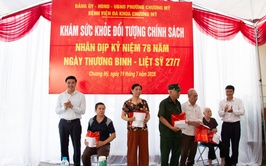 Chương Mỹ khám, chăm sóc sức khỏe cho đối tượng chính sách nhân kỷ niệm 78 năm ngày Thương binh liệt sĩ (27/7/1947 – 27/7/2025)