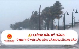 Hướng dẫn kỹ năng ứng phó với bão số 3 và mưa lũ sau bão
