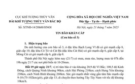 TIN BÃO KHẨN CẤP 
(Cơn bão số 3)    
