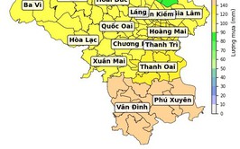 Tin dự báo mưa lớn thành phố Hà Nội