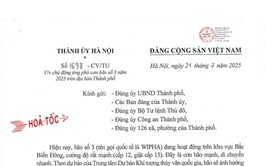 THÀNH ỦY HÀ NỘI CHỈ ĐẠO CHỦ ĐỘNG ỨNG PHÓ VỚI CƠN BÃO SỐ 3 NĂM 2025 TRÊN ĐỊA BÀN THÀNH PHỐ