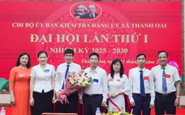 Chi bộ Ủy ban kiểm tra Đảng ủy xã Thanh Oai tổ chức thành công Đại hội lần thứ nhất, nhiệm kỳ 2025-2030
