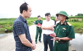 Đoàn công tác Bộ Tư lệnh Thủ đô làm việc tại xã Minh Châu về công tác phòng, chống thiên tai năm 2025
