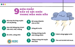 9 biện pháp bảo vệ sức khỏe trong mùa mưa bão