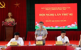 Hội nghị Ban Chấp hành Đảng bộ xã Hồng Vân lần thứ 02 (hội nghị mở rộng)