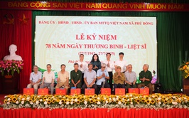 Xã Phù Đổng tổ chức Lễ kỷ niệm 78 năm ngày Thương binh-Liệt sỹ (27/7/1947 – 27/7/2025)