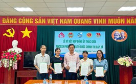 Phòng giao dịch Ngân hàng Chính sách xã hội Phúc Thọ tổ chức ký kết Hợp đồng ủy thác với các Hội đoàn thể nhận ủy thác các xã Phúc Thọ, Hát Môn, Phúc Lộc