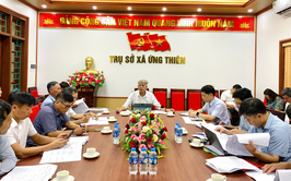 Hội nghị xét duyệt hỗ trợ xây dựng, cải tạo nhà ở cho người có công với cách mạng, thân nhân liệt sĩ tại xã Ứng Thiên