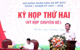 HĐND xã Mỹ Đức khai mạc kỳ họp thứ 2 (kỳ họp chuyên đề) thảo luận và quyết nghị một số nội dung quan trọng
