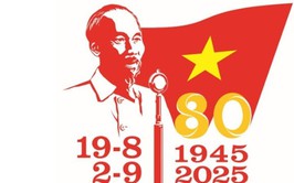 Công bố mẫu biểu trưng sử dụng trong các hoạt động tuyên truyền Kỷ niệm 80 năm Cách mạng tháng Tám và Quốc khánh 2/9