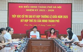 Hội nghị tiếp xúc cử tri sau Kỳ họp thường lệ giữa năm (kỳ họp thứ 25) HĐND thành phố tại các xã Phúc Thọ, Phúc Lộc, Hát Môn