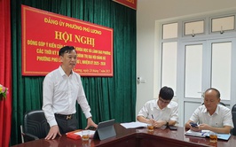 Phường Phú Lương lấy ý kiến Nhà khoa học, nguyên lãnh đạo phường vào báo cáo chính trị trình Đại hội Đại biểu Đảng bộ phường lần thứ I, nhiệm kỳ 2025-2030