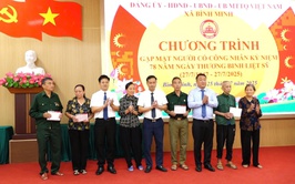 Xã Bình Minh tri ân các anh hùng liệt sĩ, thương, bệnh binh nhân kỷ niệm 78 năm Ngày Thương binh - Liệt sĩ