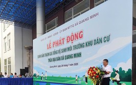Xã Quang Minh phát động vệ sinh môi trường, khắc phục hậu quã bão số 3 Wipha và chào mừng các sự kiện quan trọng của đất nước