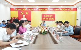Ban Thường vụ Đảng ủy xã Hạ Bằng họp cho ý kiến về công tác chuẩn bị Đại hội Đảng bộ xã lần thứ Nhất