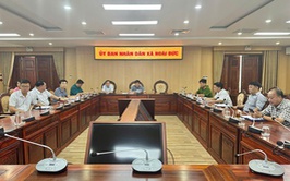 UBND xã Hoài Đức dự phiên họp lần thứ nhất của Ban chỉ đạo Phòng thủ dân sự quốc gia