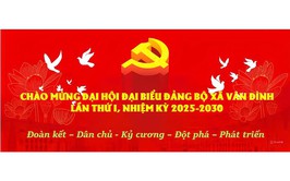 ĐẠI HỘI ĐẠI BIỂU ĐẢNG BỘ XÃ VÂN ĐÌNH LẦN THỨ I, NHIỆM KỲ 2025 - 2030: TỰ HÀO QUÁ KHỨ - VỮNG BƯỚC TƯƠNG LAI