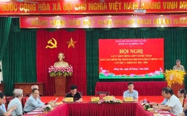 Đảng uỷ Xã Hồng Vân tổ chức hội nghị lấy ý kiến góp ý vào dự thảo Văn kiện Đại hội Đảng bộ xã lần thứ I, nhiệm kỳ 2025-2030