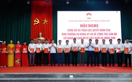 Uỷ ban MTTQ Việt Nam xã Hồng Sơn tổ chức thành công Hội nghị lần thứ Nhất về công tác cán bộ và quy chế làm việc, quy chế phối hợp