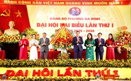 PHƯỜNG BA ĐÌNH TỔ CHỨC THÀNH CÔNG ĐẠI HỘI ĐẠI BIỂU LẦN THỨ I, NHIỆM KỲ 2025–2030