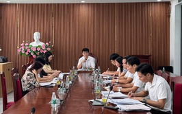 Tiểu ban Tuyên truyền, khánh tiết Đại hội Đại biểu Đảng bộ xã Ô Diên khóa I, Nhiệm kỳ 2025-2030 họp thông qua phân công nhiệm vụ.